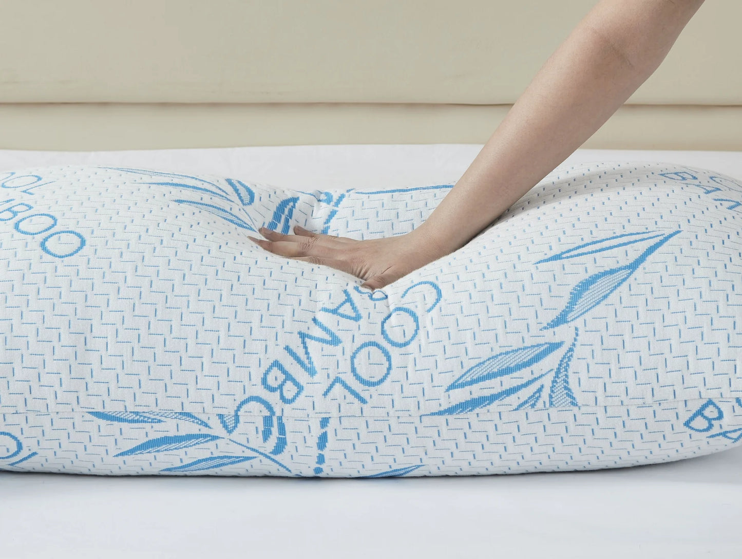 Almohada de cama premium cubierta de bambú: ultrasuave, hipoalergénica y ecológica