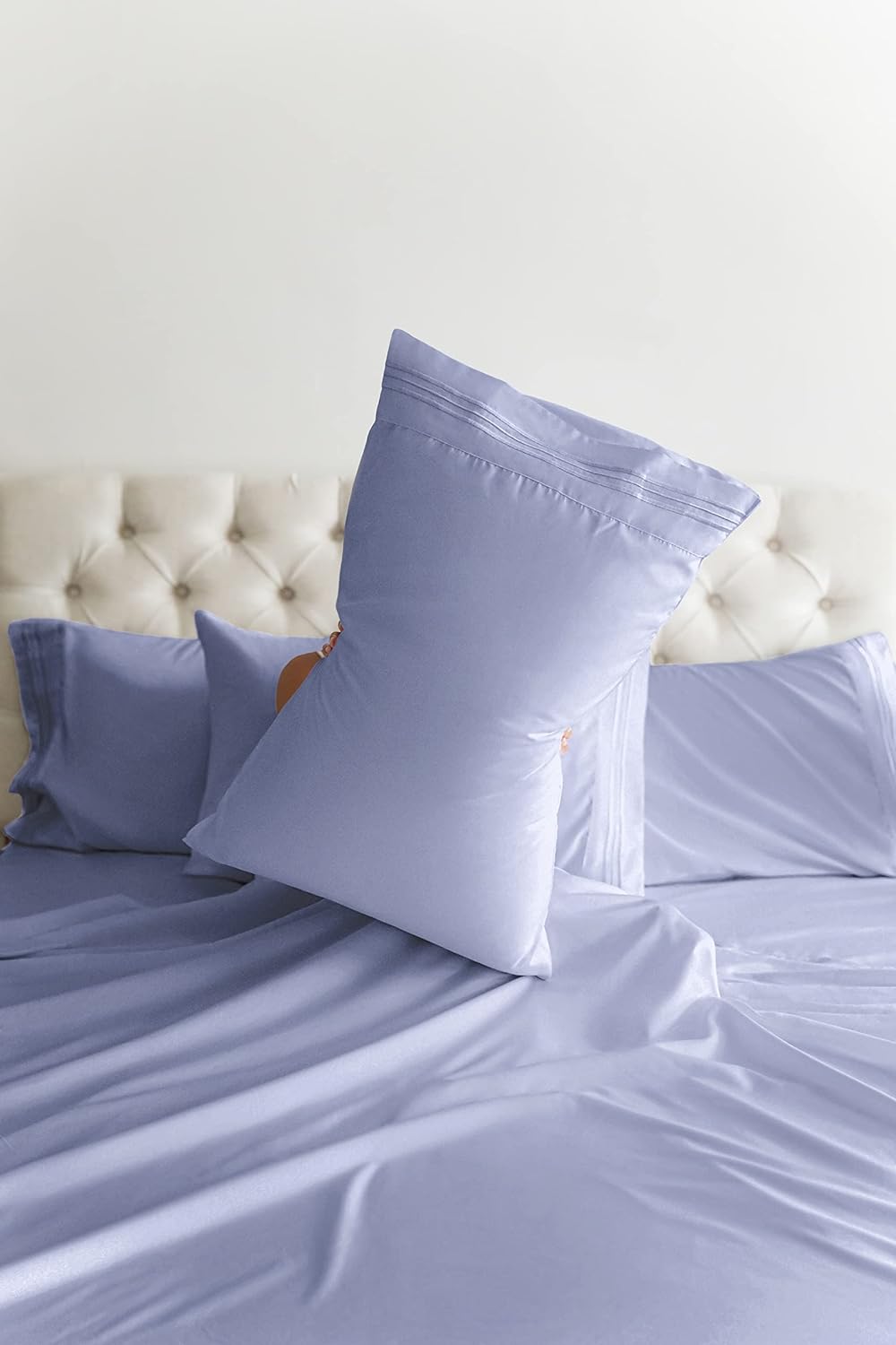 lavender bed sheet, cotton bed sheet, egyptian bed sheet, fitted bed sheet, deep pockets, wrinkle free, bamboo bed sheet, soft bed sheet, luxury bed sheet