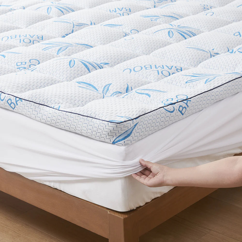 Bamboo Mattress Topper - Cool Bamboo Best Quality Quilted Comfort