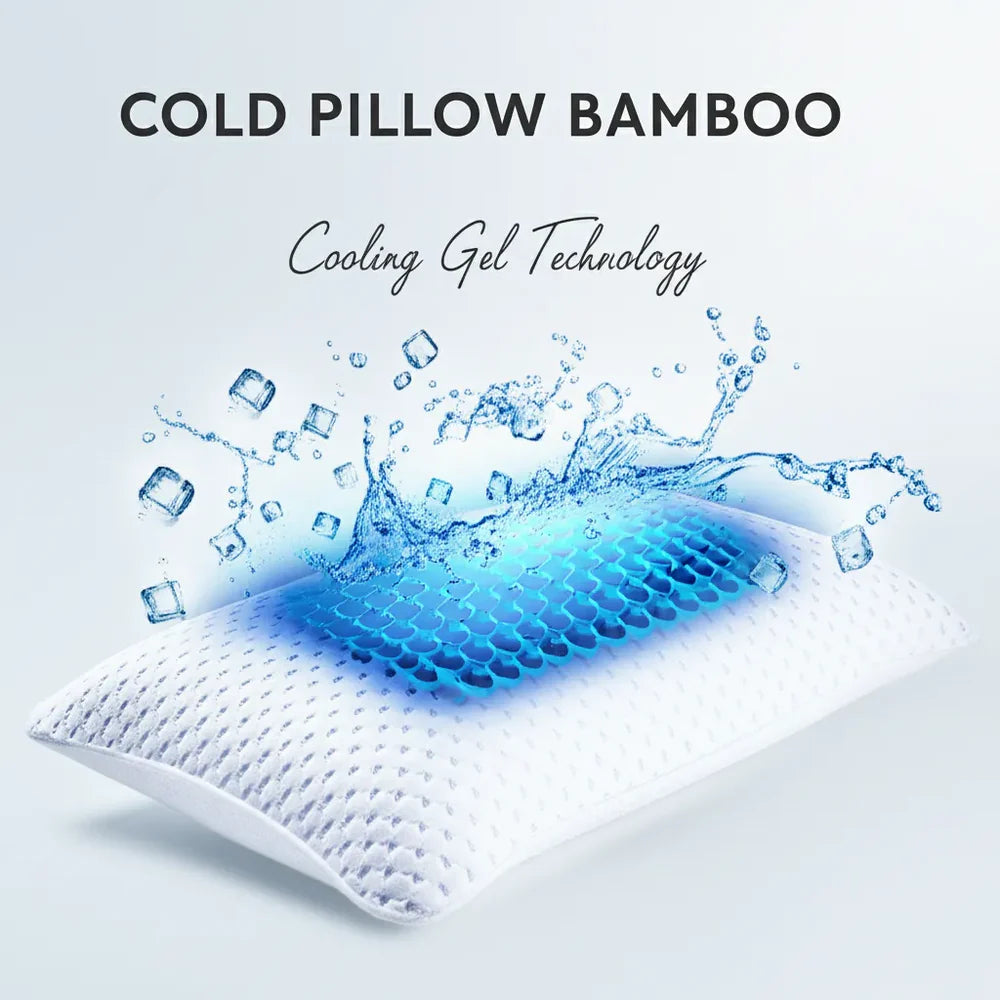 Cold Bamboo Pillow | Best Night Ice Pillow for Comfortable Sleep