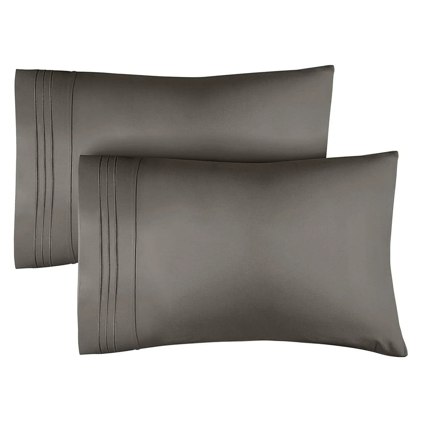 Pillowcase Set (2 pcs) | Hypoallergenic-Deep Pockets-Fade,Wrinkle,Stain Resistant-1800 Thread Count