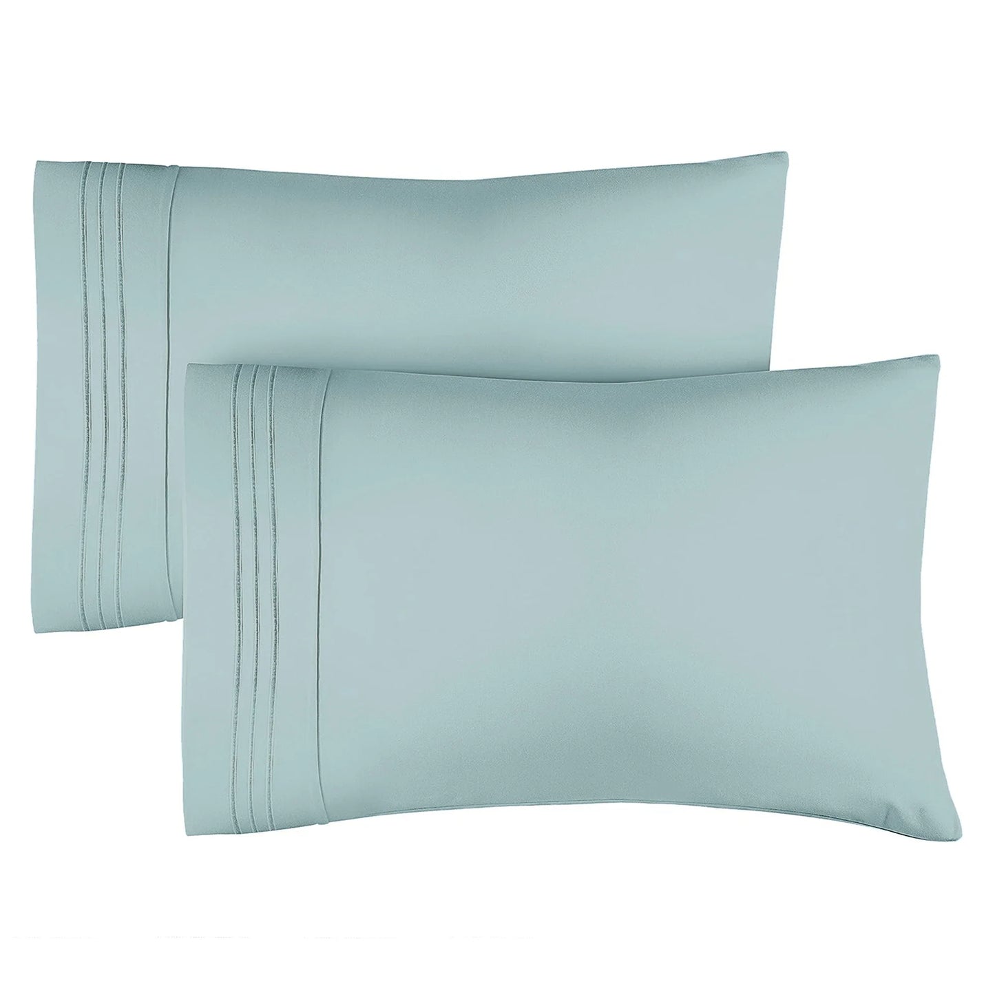 Pillowcase Set (2 pcs) | Hypoallergenic-Deep Pockets-Fade,Wrinkle,Stain Resistant-1800 Thread Count