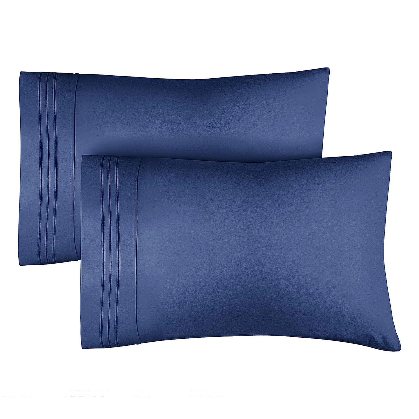 Pillowcase Set (2 pcs) | Hypoallergenic-Deep Pockets-Fade,Wrinkle,Stain Resistant-1800 Thread Count