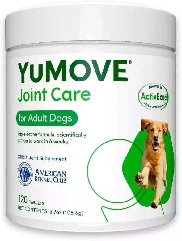 YuMOVE Mobility Hip & Joint Care Chewable Tablet Supplement for Adult Dogs, 120 count